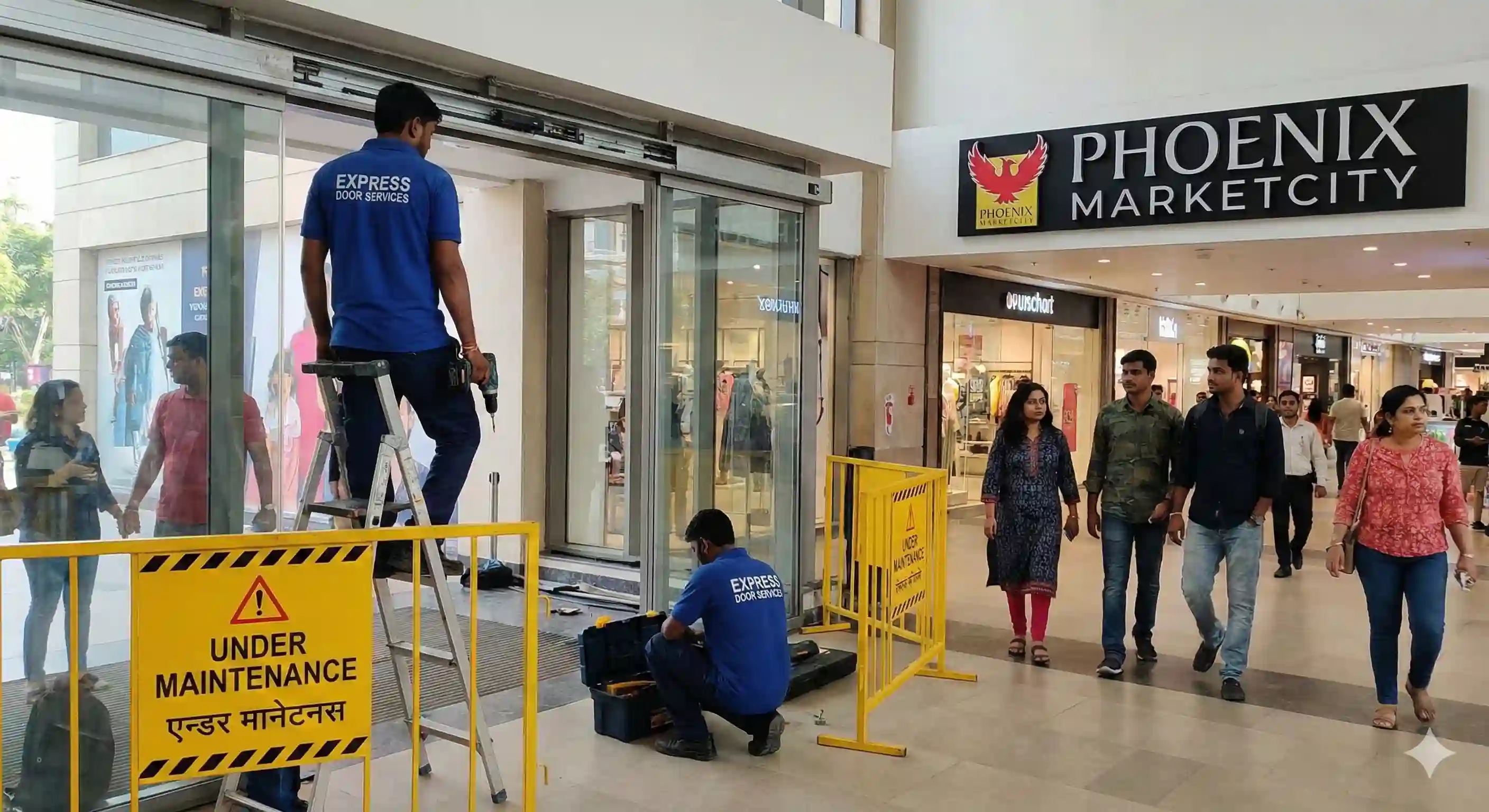 Sensor Glass Door Installation in Sahibabad Industrial Area